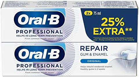 Oral-B Gum & Enamel Repair Original Toothpaste 2 X 75 ml