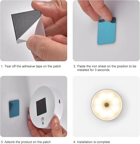 LED Motion Sensor Light USB Rechargeable