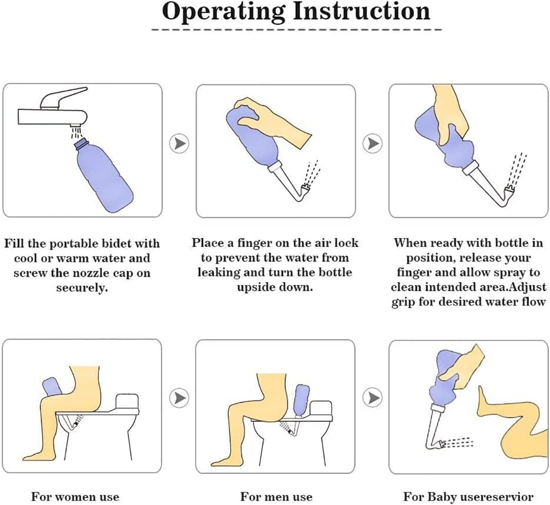 Large Portable Shattaf Bidet Bottle