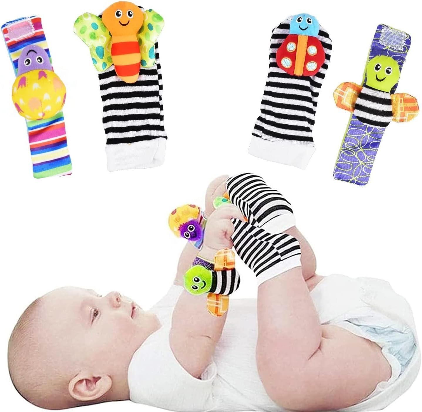 4PCs Baby Toys Newborn Development