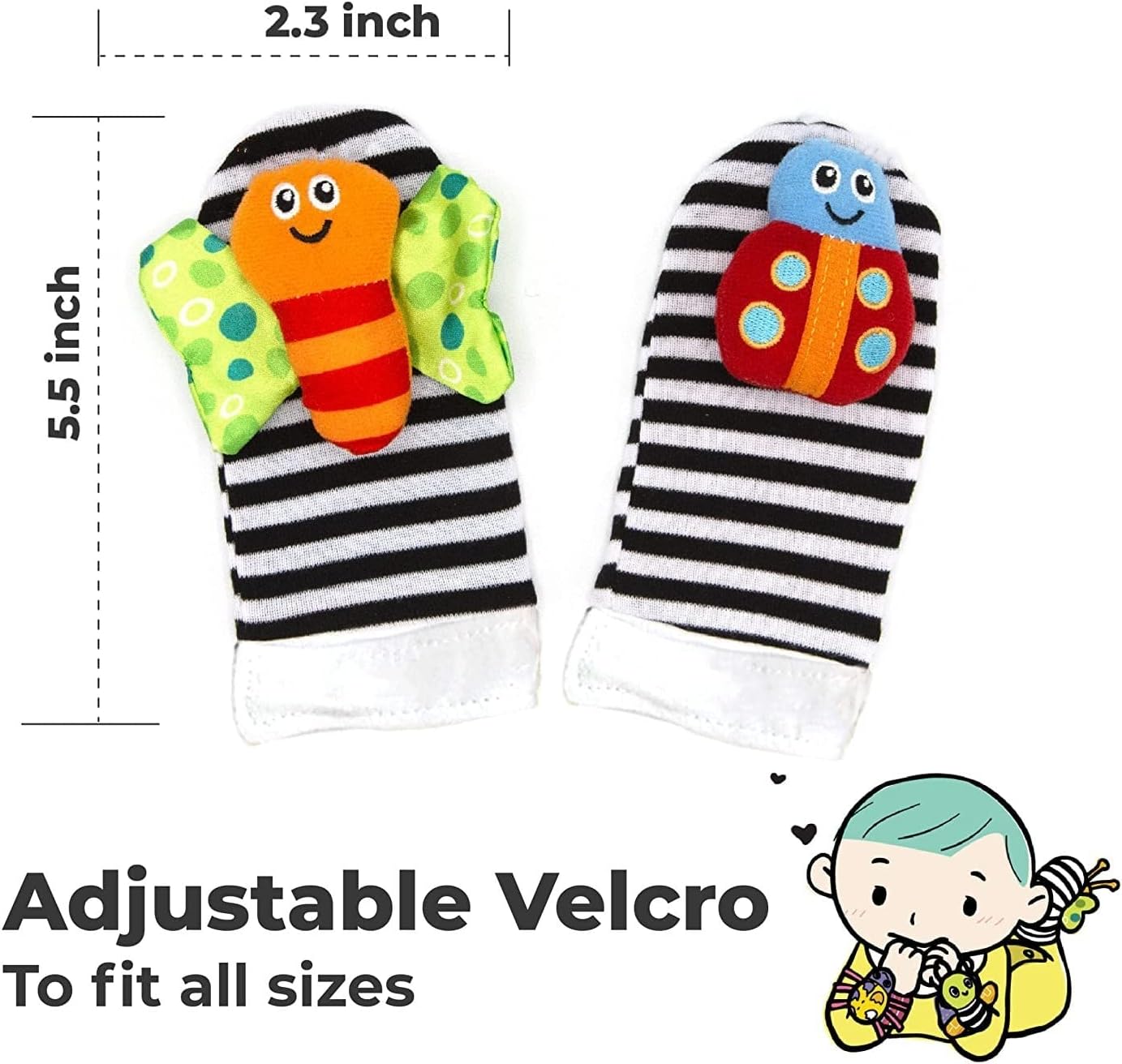 4PCs Baby Toys Newborn Development