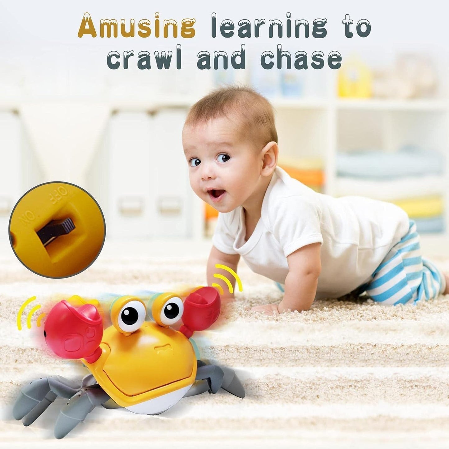Electric Runaway Crab Toy for Babies