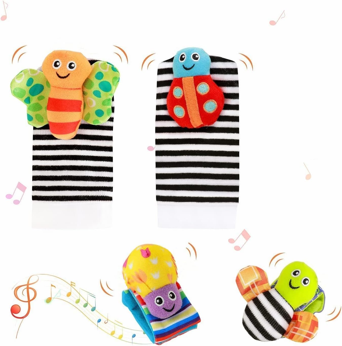 4PCs Baby Toys Newborn Development
