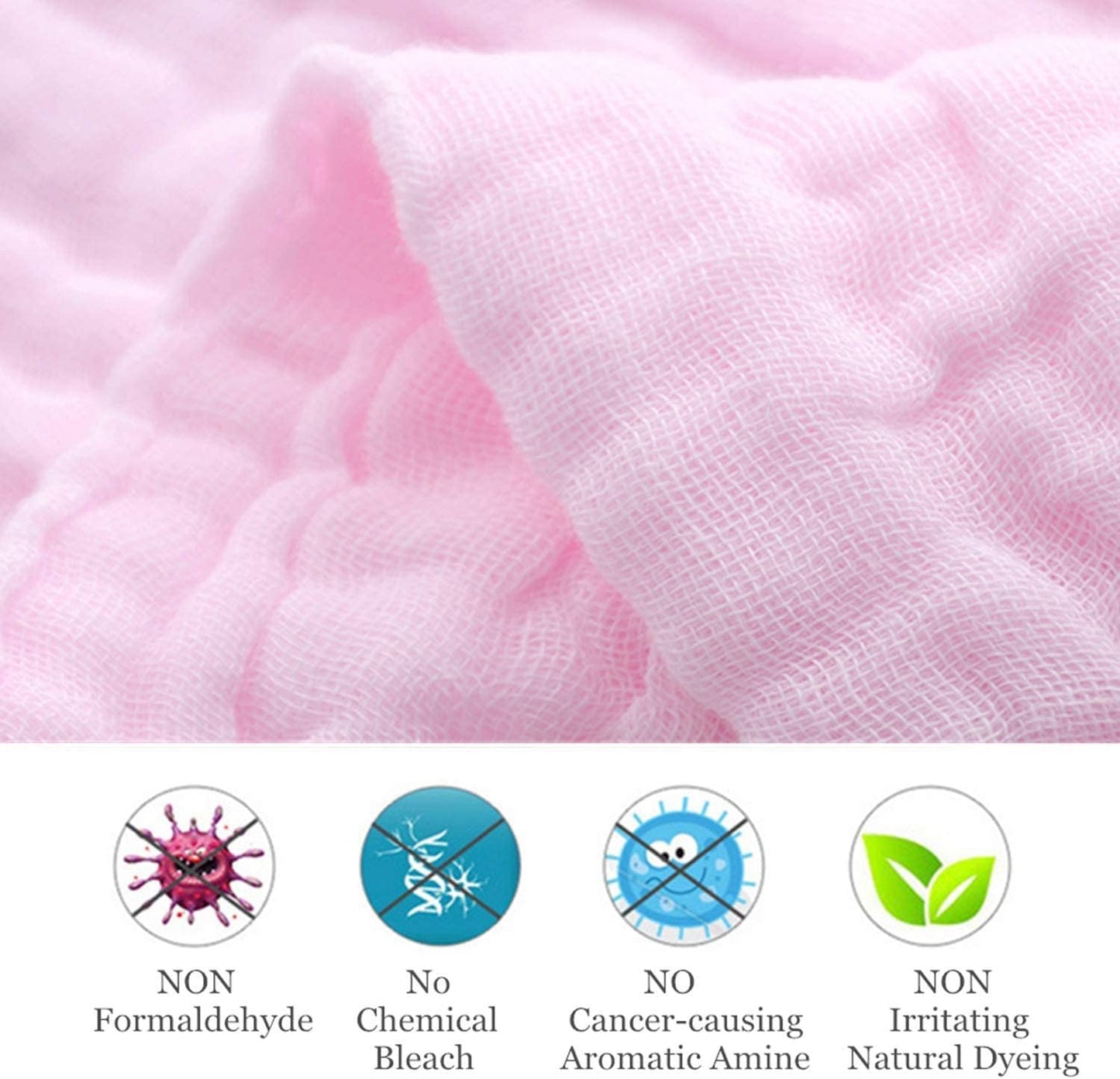 5pcs Muslin Baby Washcloths & Towels