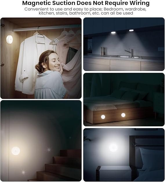 LED Motion Sensor Light USB Rechargeable