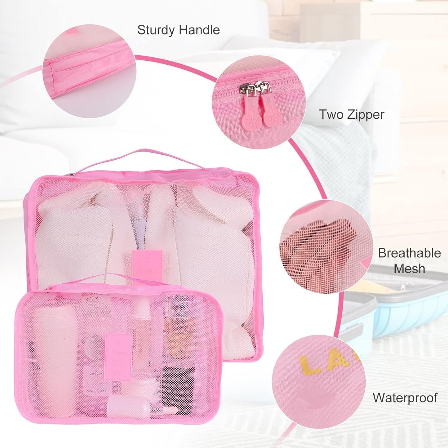 6Pcs Set Travel Luggage Organizer