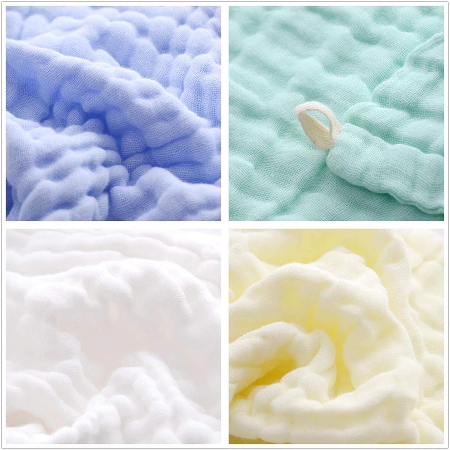 5pcs Muslin Baby Washcloths & Towels