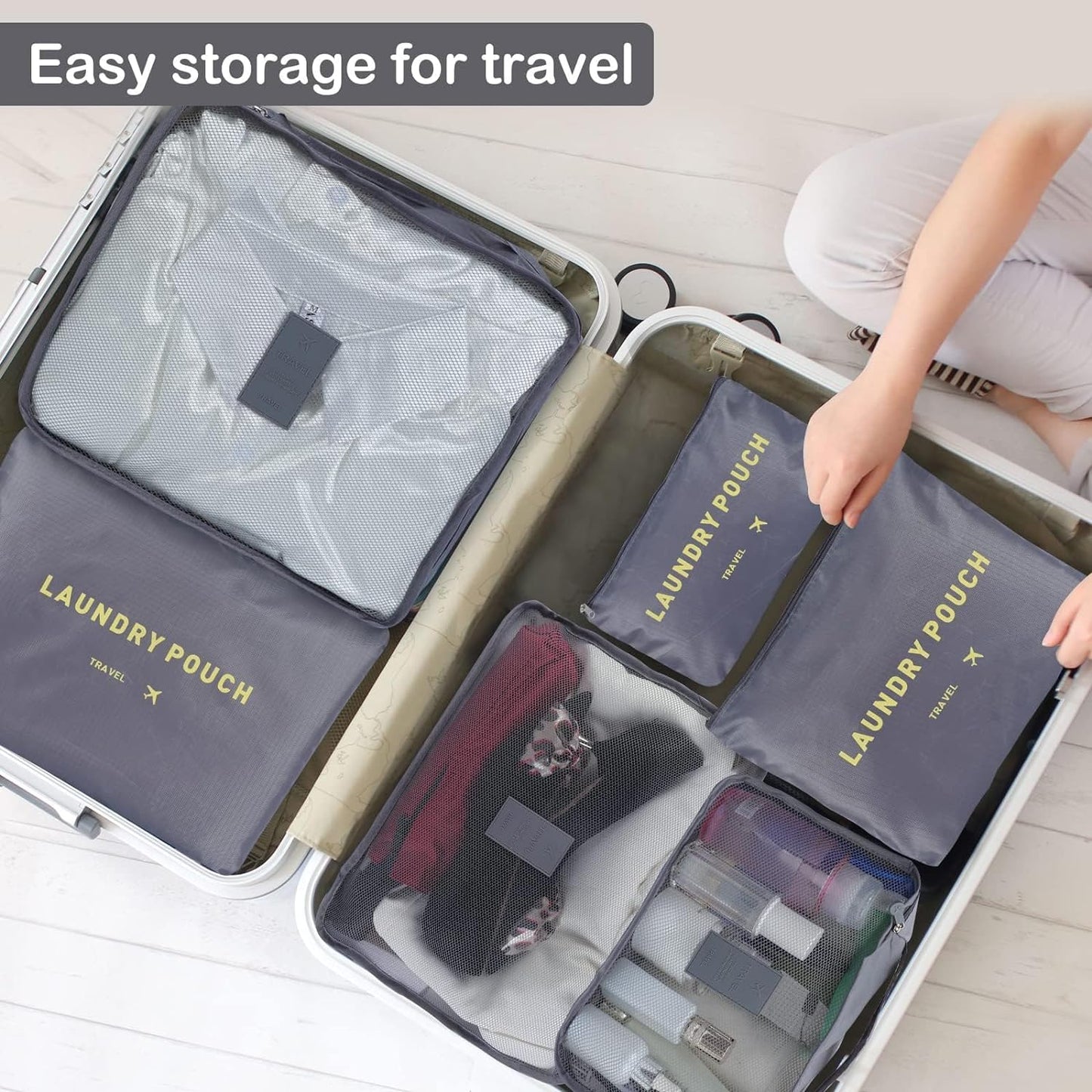 6Pcs Set Travel Luggage Organizer