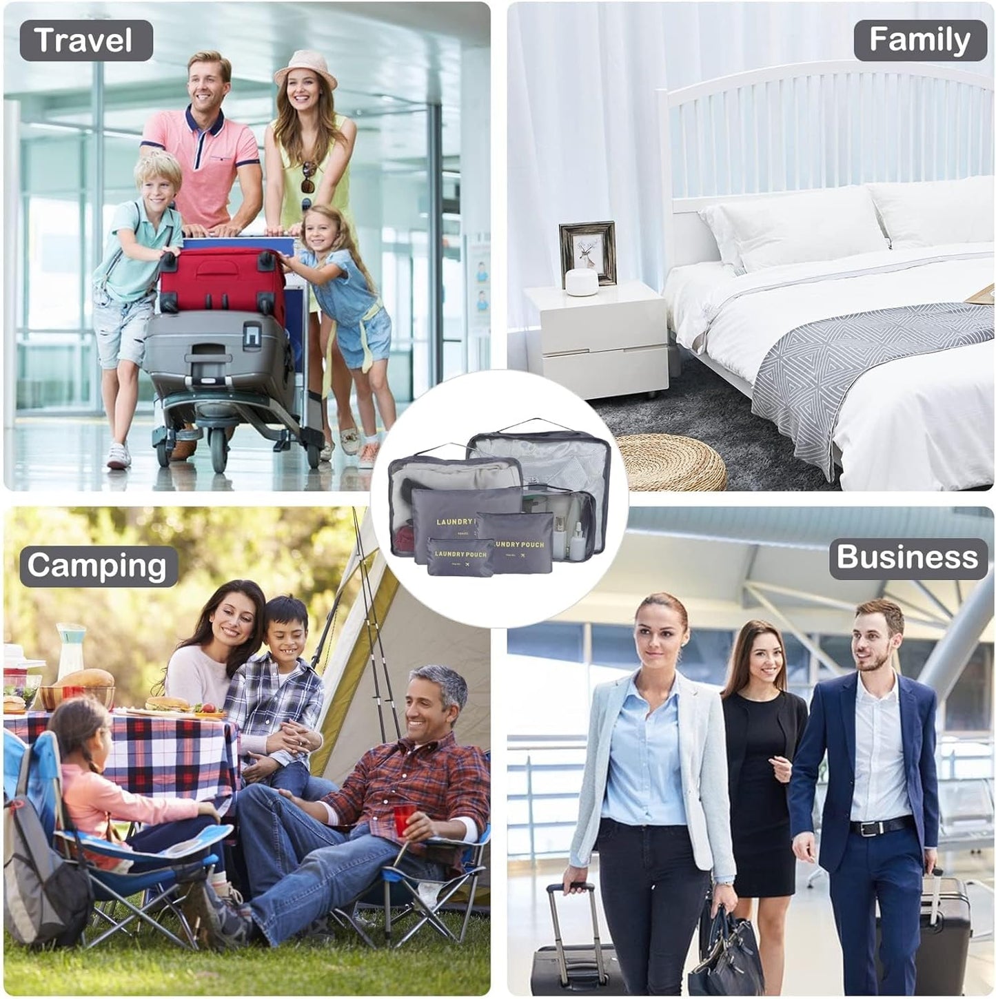 6Pcs Set Travel Luggage Organizer