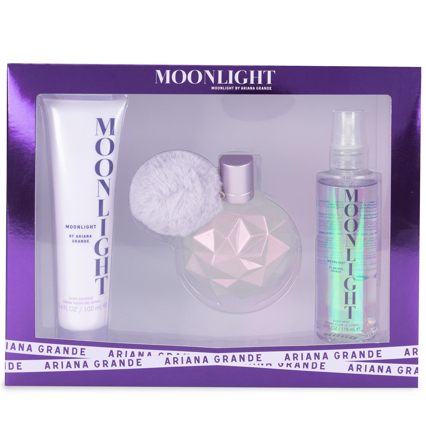 Ariana Grande Moonlight Women Gift Set (Edp 100 Ml + Body Mist 118 Ml + Body Souffle 100 Ml)
