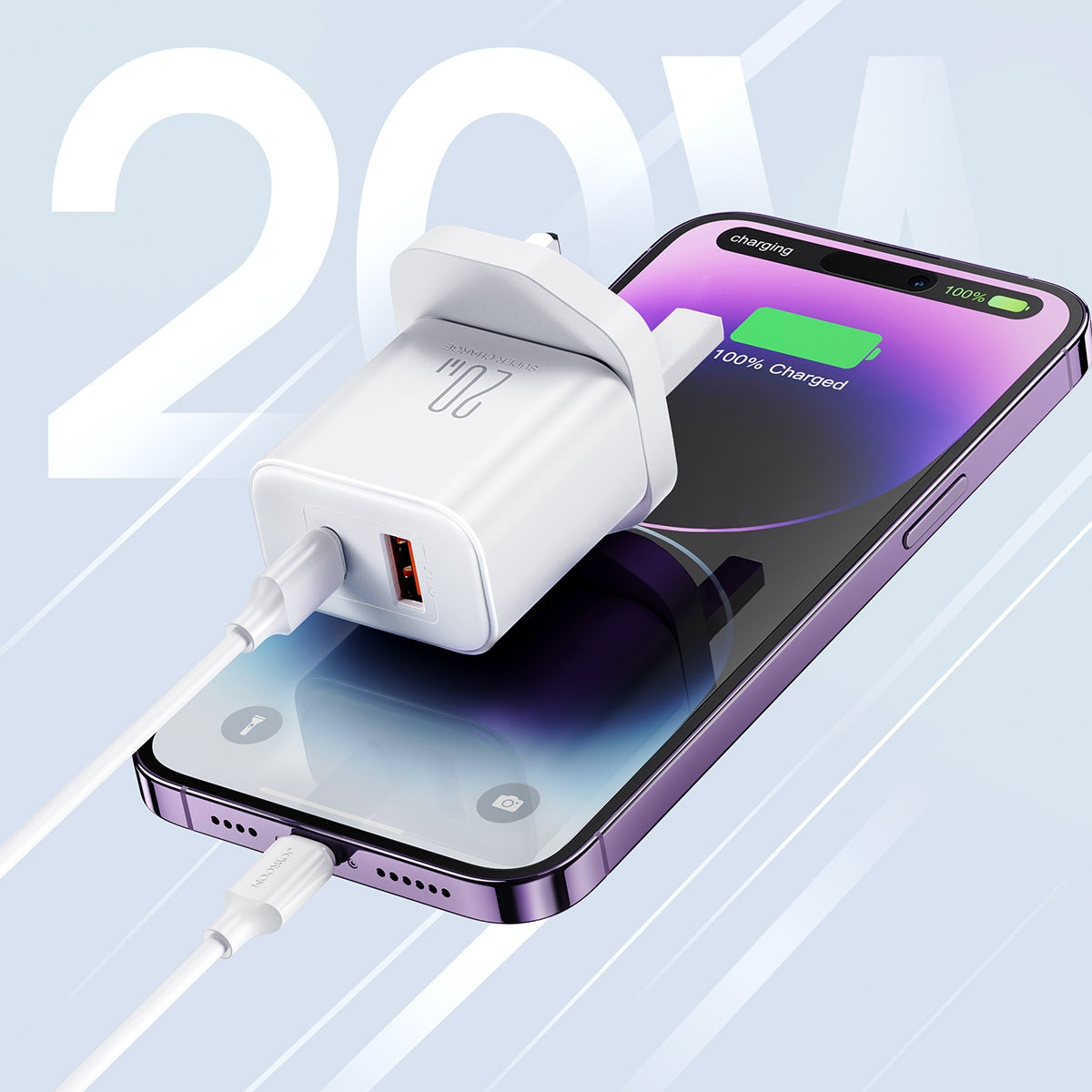 20W Fast Charger Dual Port Type-C