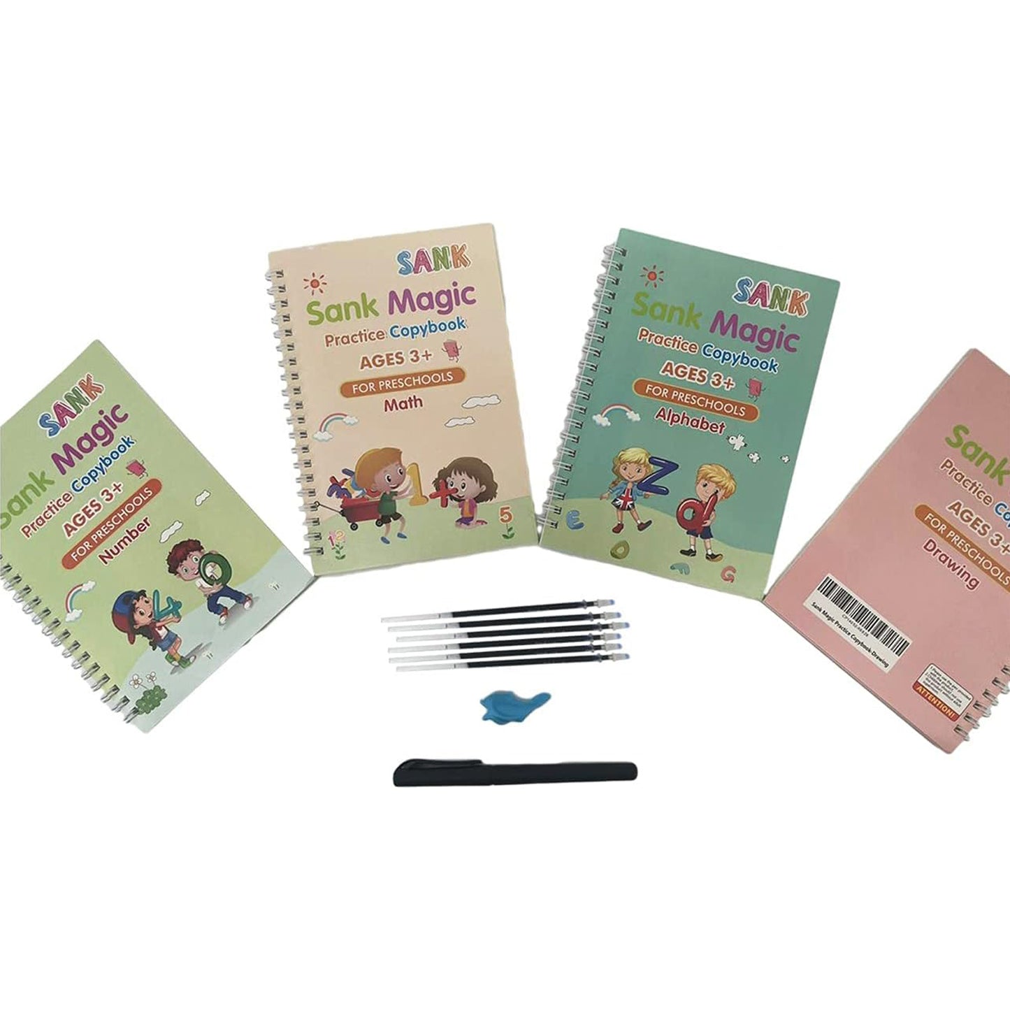4PCs Sank Magic Practice Copybooks For Kids