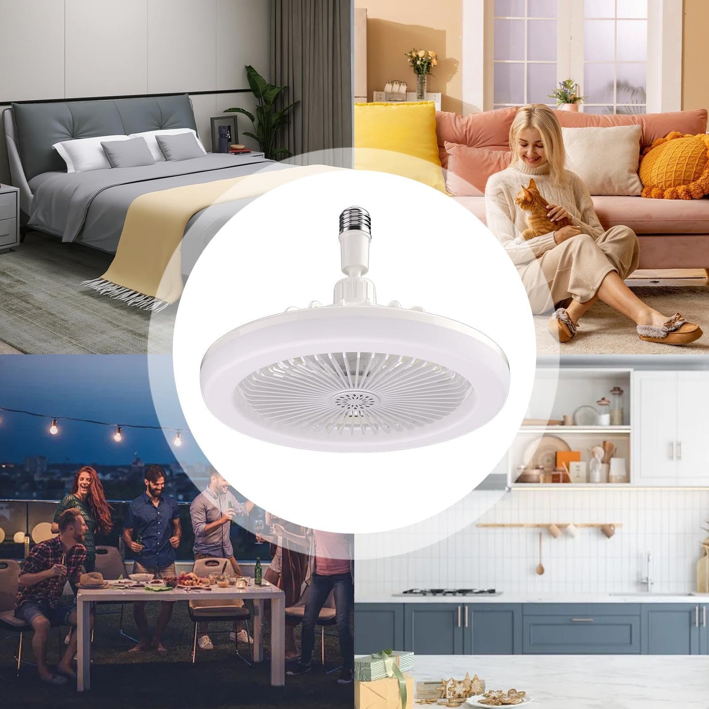 LED Ceiling Fan with Light