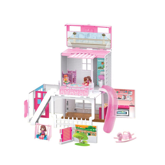 DIY Doll Villa & Furniture Dollhouse Set