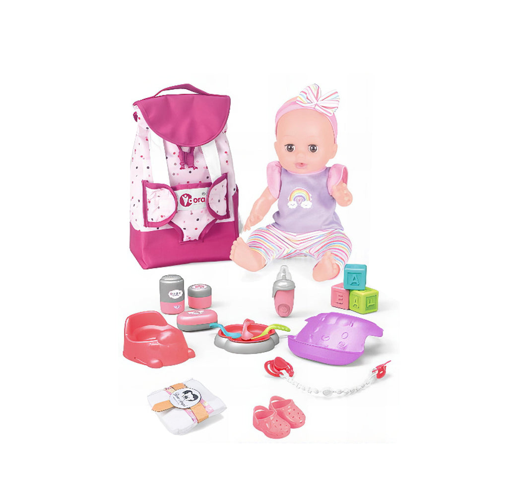 Baby Doll with Carriage Set