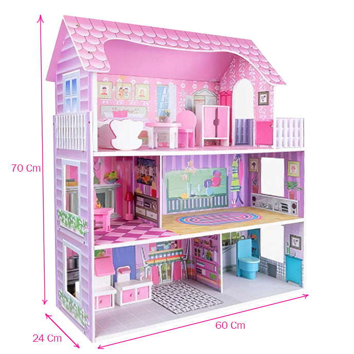 Dollhouse Furniture 3 Blocks Cottage