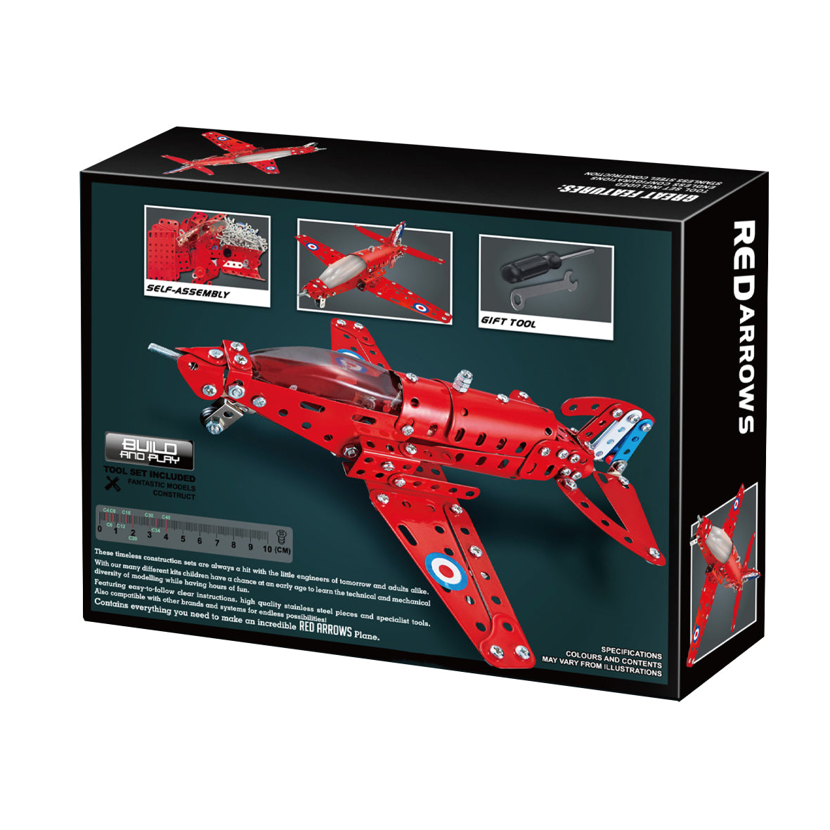 Red Arrows Plane Metal Construction