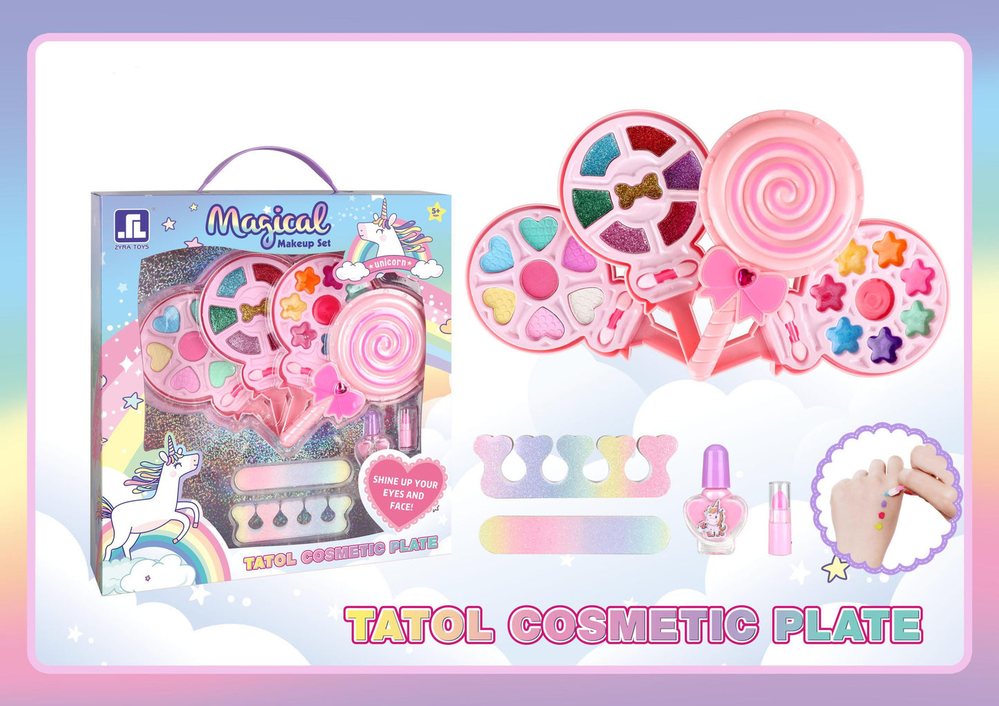 Girls Cosmetic Magic Plate