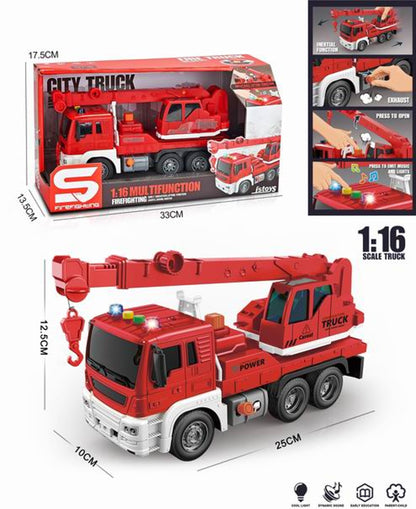 Crane Multifunction Firefighting Toy Car