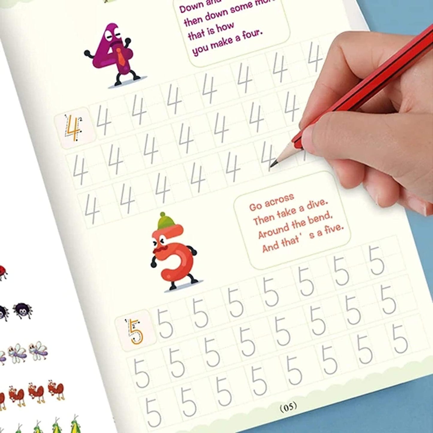 4PCs Sank Magic Practice Copybooks For Kids