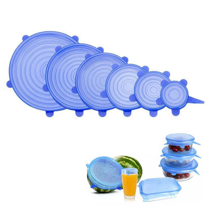 6PCs Silicone Stretch Lids