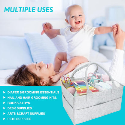 Baby Diaper Caddy Organizer Tote Bag