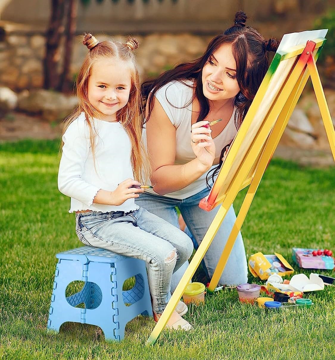 Folding Step Stool 9" Height for Kids