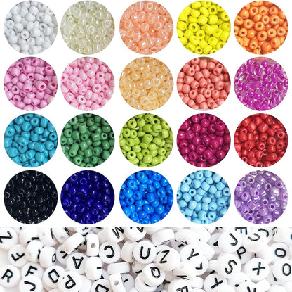 3500 Letter Beads & Pony Beads Kit Set