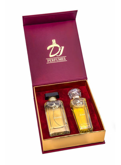 DJ Perfumes 2pcs 80ml Gift Set for Men & Women - Storm EDP 80ml + Zeer EDP 80ml