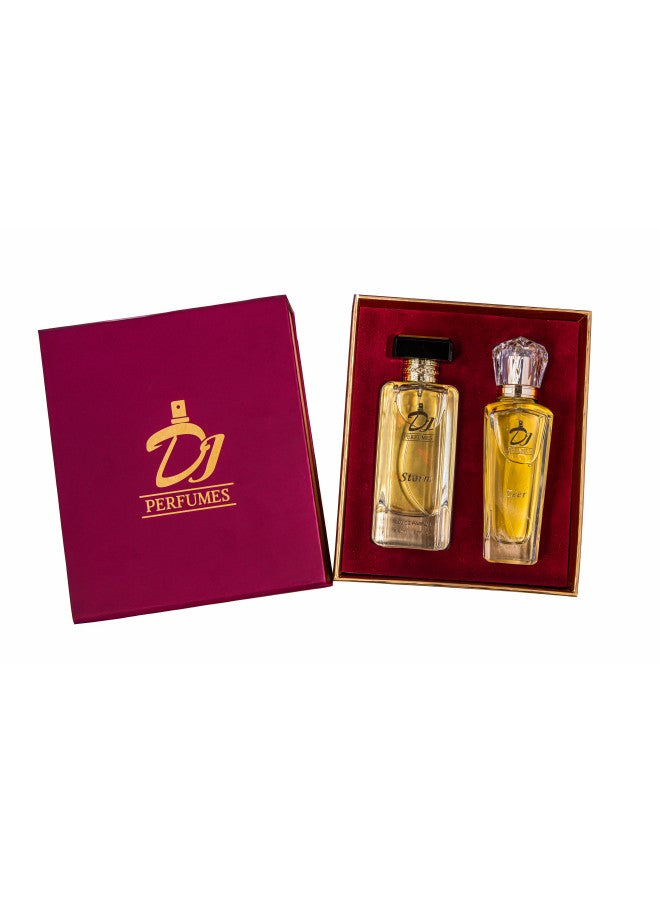 DJ Perfumes 2pcs 80ml Gift Set for Men & Women - Storm EDP 80ml + Zeer EDP 80ml