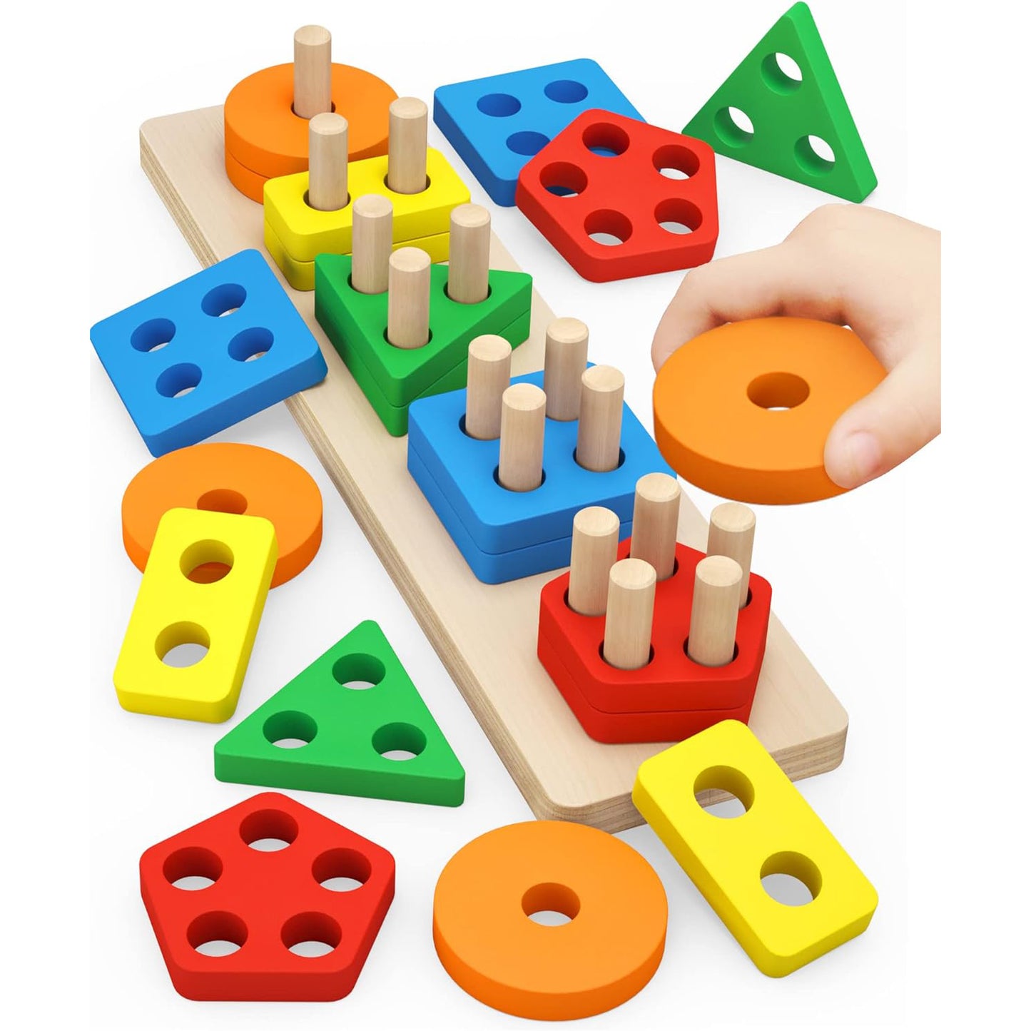 Wooden Sorting & Stacking Toys