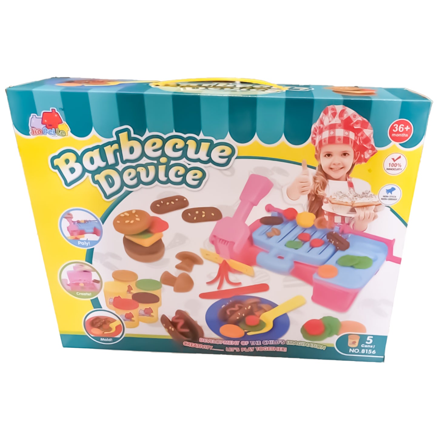 Barbecue Device Play Dough Kit