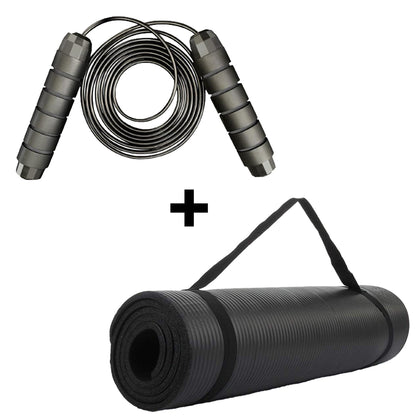 Yoga Mat & Jump Rope Bundle